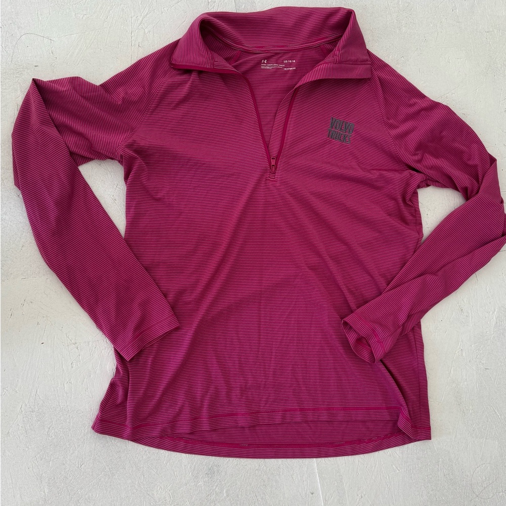 Volvo Truckd 3/4 Zip Pink Under Armour Pullover